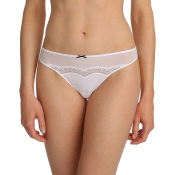 MARIE JO Dolores Thong, White